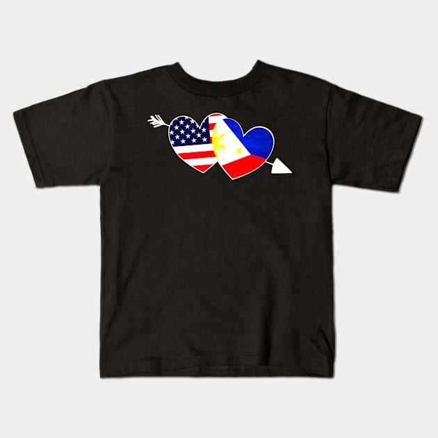 I Love my Pinay Wife Filipina Philippines Pride Kids T-Shirt by JPDesigns